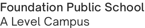 Foundation Public School A Level Campus logo